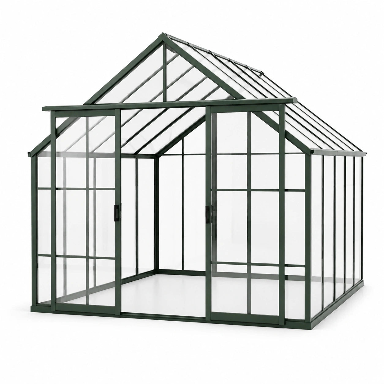 Serre de jardin en aluminium avec verre trempé 4mm 300x300x240 cm